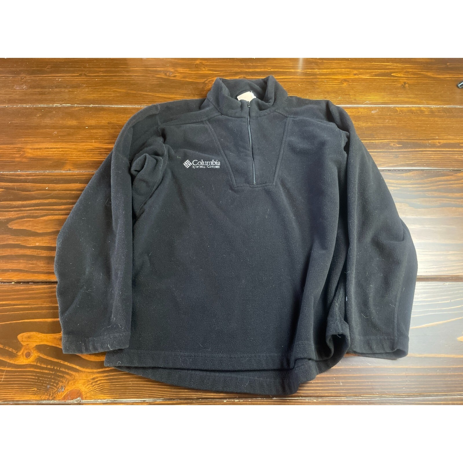Columbia Sweater, Women's Size Small, Black, Fleece, 1/4 Zip, Pullover